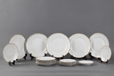 A SET OF 21 DISHES