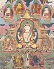A TIBETAN THANGKA OF SHADAKSHARI LOKESHVARA