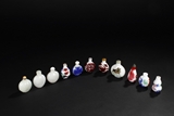 A GROUP OF ELEVEN SNUFF BOTTLES