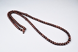 A HORN CARVED 113 BEADS NECKLACE