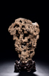 A SCHOLAR'S ROCK WITH HONGMU STAND