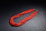 A RED CORAL NECKLACE