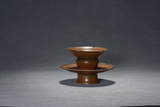 A YAOZHOU PERSIMMON GLAZED BOWL AND STAND