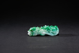 A NATURAL JADEITE DRAGON BELT HOOK
