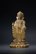 A GILT-BRONZE FIGURE OF STANDING BODHISATTVA