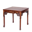 A HONGMU CARVED SQUARE MAHJONG TABLE