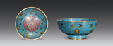A BRONZE CLOISONNE ENAMEL BOWL