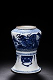 A BLUE AND WHITE VESSEL