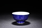 A BLUE GLAZED BOWL