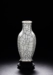 A CRACKLED WARE VASE