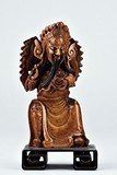 A SHOUSHAN CARVING OF GUANYU