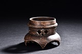 A YIXING CLAY BUDDHIST CENSER