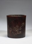 A HUANGHUALI ‘PLUM BLOSSOMS’ BRUSHPOT