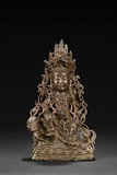 A BRONZE FIGURE OF SAMANTABHADRA