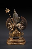 A GILT-BRONZE OF BODHISATTVA