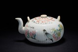 A FAMILLE-ROSE BIRDS TEAPOT