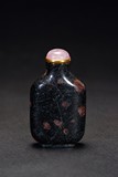 A CORAL FOSSIL CARVED SNUFF BOTTLE