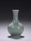 AN SMALL CELADON-GLAZED VASE