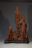 AN AGARWOOD CARVED MOUNTAIN BOULDER
