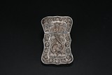 A SILVER OPENWORK BUSINESS CARD CASE