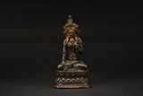 A SMALL BRONZE FIGURE OF BODHISATTVA