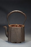 A JAPANESE 'DEER' IRON TEAPOT