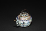 A CLOISONNE ENAMEL TEAPOT