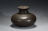 A BROWN GLAZED WATERPOT