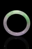 A LAVENDER JADEITE AND JADEITE BANGLE