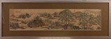 WEN ZHENGMING: INK AND COLOR ON PAPER LANDSCAPE PAINTING