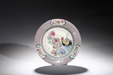 A FAMILLE ROSE RUBY-BACK EGGSHELL 'CHICKEN' DISH