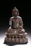A BRONZE FIGURE OF BODHISATTVA WITH INSCRIPTION