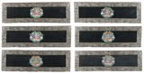 A SET OF SIX SILVER TIBETAN MANUSCRIPT COVERS