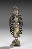 A GILT-BRONZE FIGURE OF STANDING BODHISATTVA