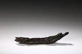 AN AGARWOOD NATURAL FORM BRUSH REST
