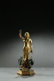 A GILT BRONZE FIGURE OF INFANT BUDDHA