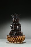 AN AGARWOOD CARVED FIGURE OF BODHISATTVA