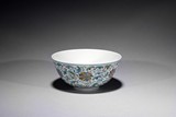 A DOUCAI FLORAL BOWL