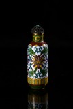 A BRONZE CLOISONNE ENAMEL SNUFF BOTTLE