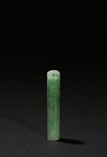 A JADEITE CARVED TUBE PENDANT