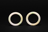 A PAIR OF JADEITE BANGLES