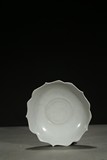 A WHITE GLAZE DING LOBED DISH