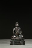 A COPPER SILVER WIRE FIGURE OF GURU