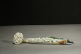 A WHITE JADE RETICULATED RUYI SCEPTER
