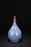 A FLAMBE-GLAZED FULL NECK VASE