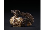 A JADE CARVING OF PHOENIX