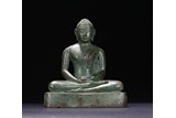 A BRONZE FIGURE OF BUDDHA