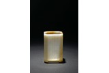 A WHITE JADE 'POEM' RECTANGULAR BRUSHPOT