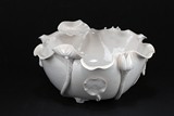 A CHINE-DE-BLANC DEHUA 'LOTUS' BRUSH WASHER