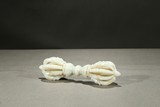A WHITE JADE CARVED VAJRA